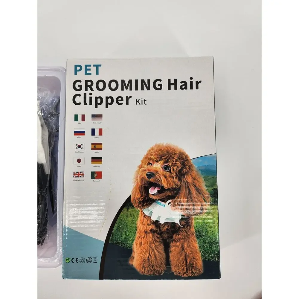 Swhatty Pet Grooming Hair Clipper Kit – Clippers, Scissors, Attachments & More